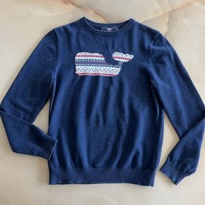 Vineyard Vines whale sweater boys L size 16